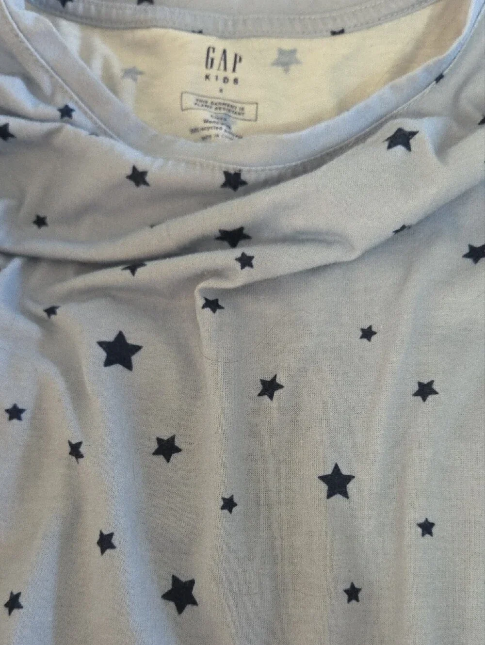 GAP Girls Lavender and Light Blue Star Cotton Pajama Set Duo
